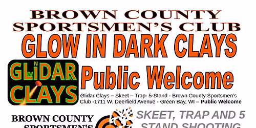 BCSC Glidar Clays -Glow in Dark- 5-Stand