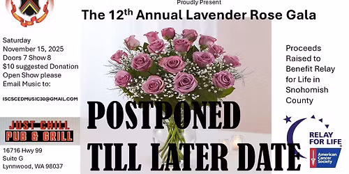 12th Annual Lavender Rose Gala Postponed till later date