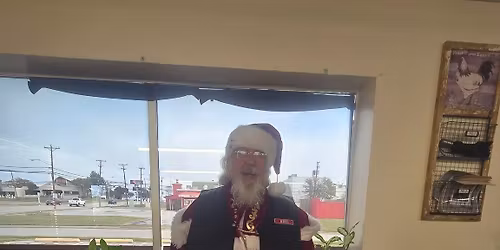 Santa at Brookside Cafe.