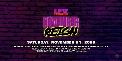 LPW November Reign Sat Nov 21