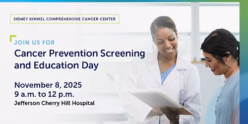Cancer Prevention Screening and Education Day at Cherry Hill