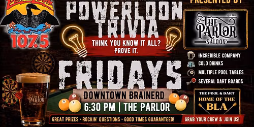 Powerloon Trivia at the Parlor | Harry Potter Edition
