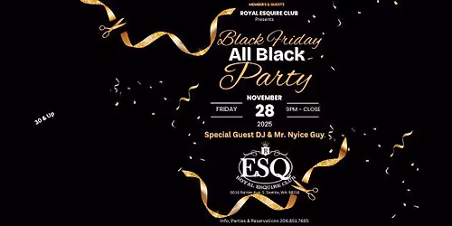 BLACK FRIDAY ALL BLACK PARTY