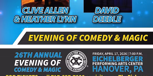 26th Annual Evening of Comedy & Magic Show