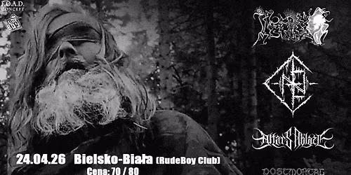Cie\u0144, Inferno, Altars Ablaze, Postmortal \/ 24.04 \/ RUDEBOY CLUB Bielsko-Bia\u0142a