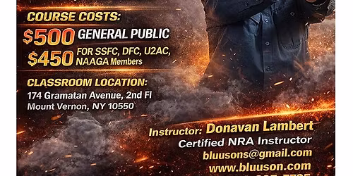 NYS Required 16+2 Hour Concealed Carry Qualification Course 