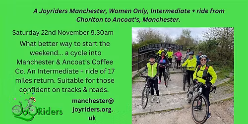 An Intermediate Plus Ride from Chorlton Water Park to Ancoat's, Manchester.