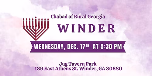 Chanukah Menorah Lighting Celebration in Winder