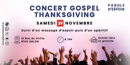 Concert Gospel Thanksgiving 