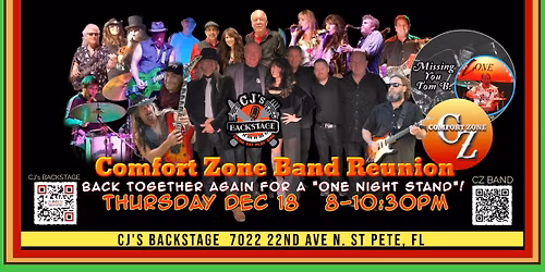 Comfort Zone Band Reunion - ONE night Only!