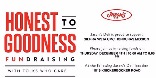 Jason's Deli Honduras Mission Fundraiser