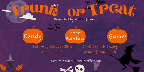 \ud83c\udf83 Trunk or Treat @ Waldorf Ford!