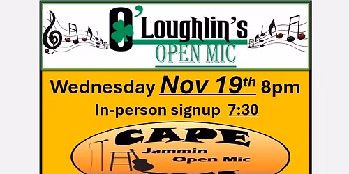 O\u2019Loughlins Open Mic