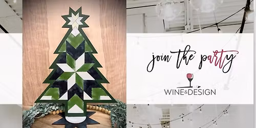 Barn Quilt Christmas Tree | Wine & Design