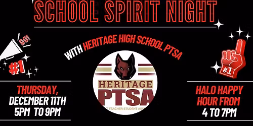 School Spirit Night - Heritage High School PTSA