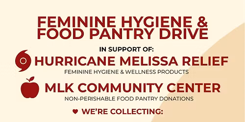 Together We Give: Community Drive for Hurricane Melissa and MLK Community Center