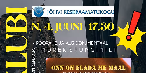FILMIKLUBI: P\u00f5\u00f5rane ja aus pungidokk Indrek Spunginilt