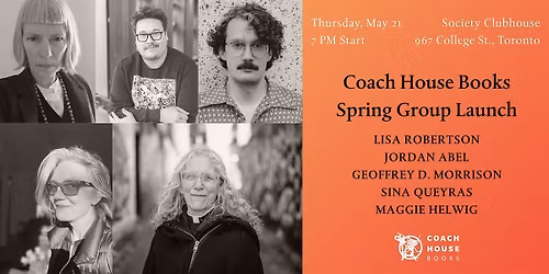 Coach House Books Spring Group Launch