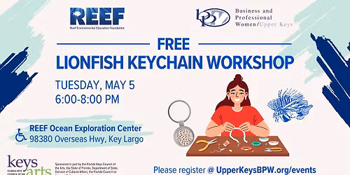 Drop-In Event: Lionfish Keychain Workshop at REEF Ocean Exploration Center