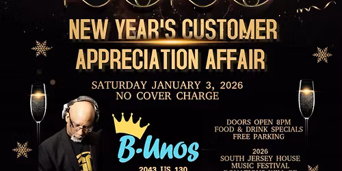 NEW YEAR'S CUSTOMER APPRECIATION AFFAIR