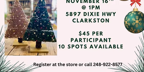 Resin Christmas Tree Class