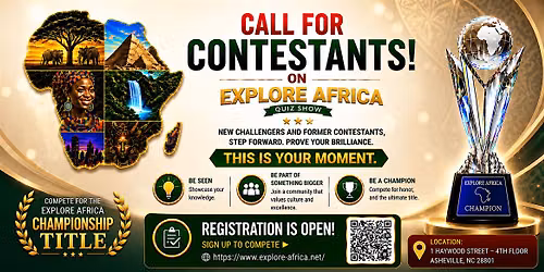 Call for Contestants - Explore Africa Quiz