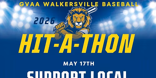 2026 GVAA Baseball Hit-A-Thon Fundraiser 