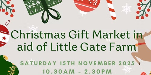 Christmas Gift Market for Little Gate Farm