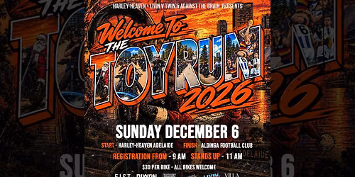 TOY RUN 2026 | Harley-Heaven Adelaide x Against the Grain