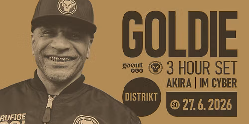 Goldie v Praze. The legend is back \u26ab Distrikt Prague