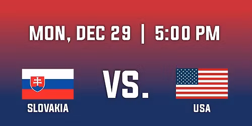 2026 IIHF World Junior Championship-Group A - Slovakia v. USA