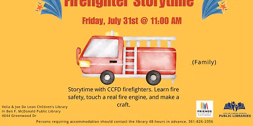 Firefighter Storytime