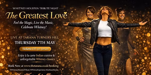  \u2728 "Whitney Houston Tribute Night: The Greatest Love" \u2728 at Tarana Turners Hill