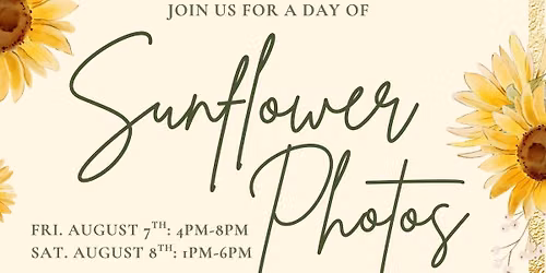 Sunflower Photo Sessions at Hops on the Hill