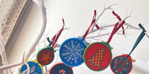Embroidered Christmas Decorations Workshop