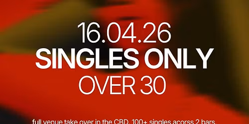 Thursday | Leigh Street Luggage (Over 30s) | Adelaide 