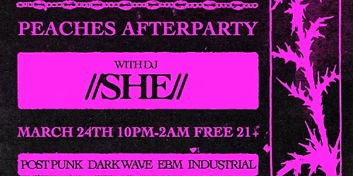 Goth Night at Gracie's \ud83e\udd40 Peaches Pixel Grip After Party With Special Guest DJ Vyce.