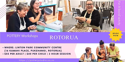 Fun & Social Pottery Workshop - ROTORUA