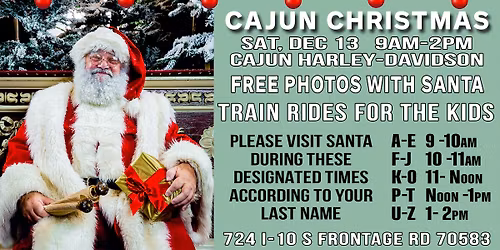 Cajun Harley-Davidson's Photos with Santa