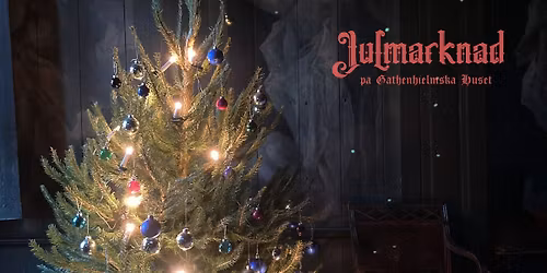 Julmarknad p\u00e5 Gathenhielmska huset