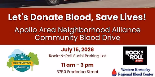 Apollo Area Neighborhood Alliance Community Blood Drive
