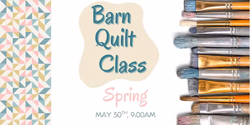 Spring Barn Quilt Painting