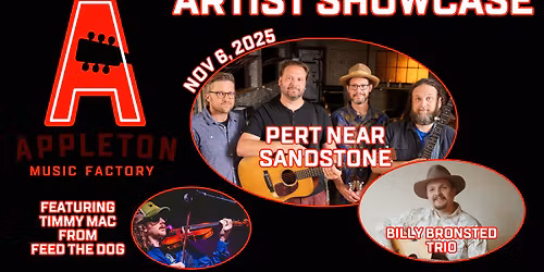 Pert Near Sandstone with the Billy Bronsted Trio at Appleton Music Factory