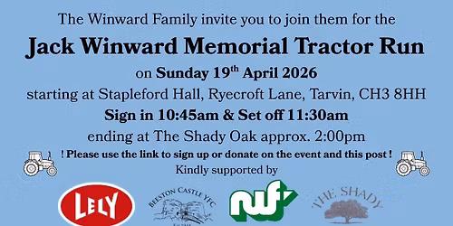 Jack Winward Memorial Tractor Run