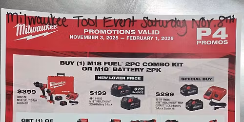 Milwaukee Tool Sale!