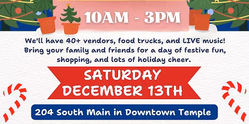 DEC 13TH MAIN STREET CHRISTMAS MARKET \ud83c\udf84