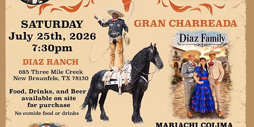 15th Annual Gran Charreada - Diaz Ranch 