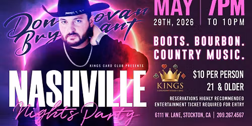  Donovan Bryant - NASHVILLE NIGHTS PARTY!