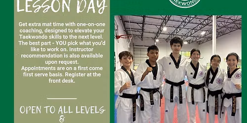 PRIVATE LESSON DAY! 