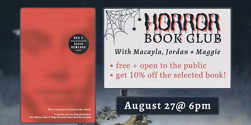 Horror Book Club: "RED X"